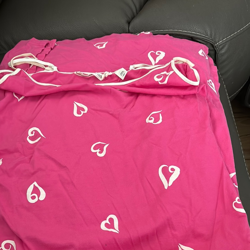 ⭐️SALE 3/$10⭐️Victoria's Secret Pink Heart Pajama Dress - LG - GUC